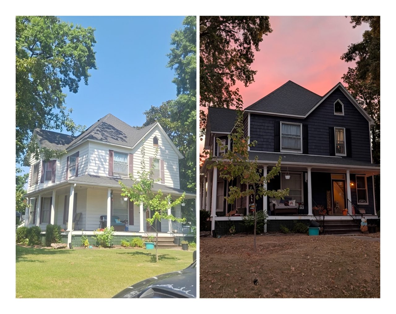 Victorian house transformation comparison